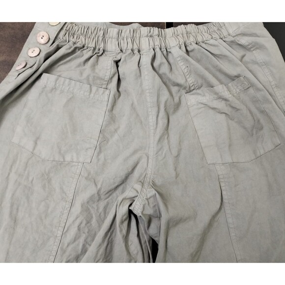 Ewa I Walla Solid Vintage Pocket Gray Trouser Pants Wide Leg Cotton S NWD 282993 - Picture 6 of 7